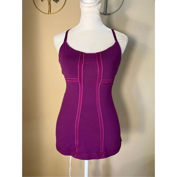Lululemon Potion Purple Mynah Tank Top Size 4 - Picture 1 of 7